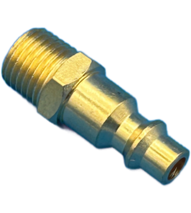 Duct Cleaning 1/4 Male Brass Plug to 1/4 Male NPT