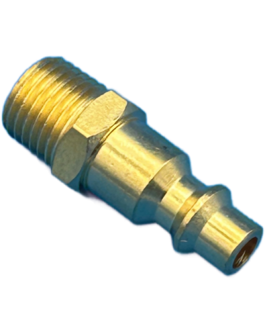 Duct Cleaning 1/4 Male Brass Plug to 1/4 Male NPT