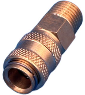 Duct Cleaning Quick Connector 1/8 Female Brass Coupler To 1/4 Male NPT