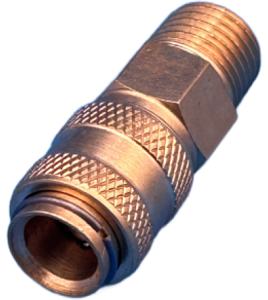 Duct Cleaning Quick Connector 1/8 Female Brass Coupler To 1/4 Male NPT