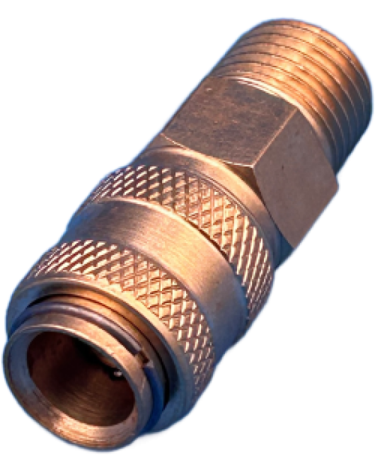 Duct Cleaning Quick Connector 1/8 Female Brass Coupler To 1/4 Male NPT