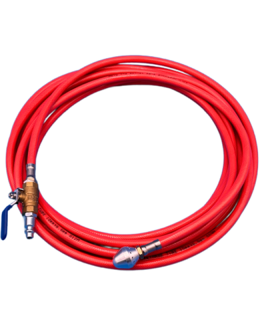 Duct Cleaning Hose With Reverse Air Ball And Ball Valve