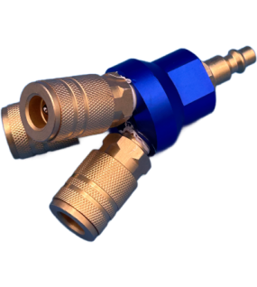 Duct Cleaning 3 Way Splitter 1/4 Female Couplers With Plug