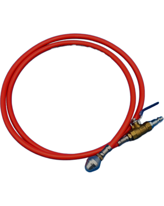 Duct Cleaning Hose With Forward Air Ball And Ball Valve