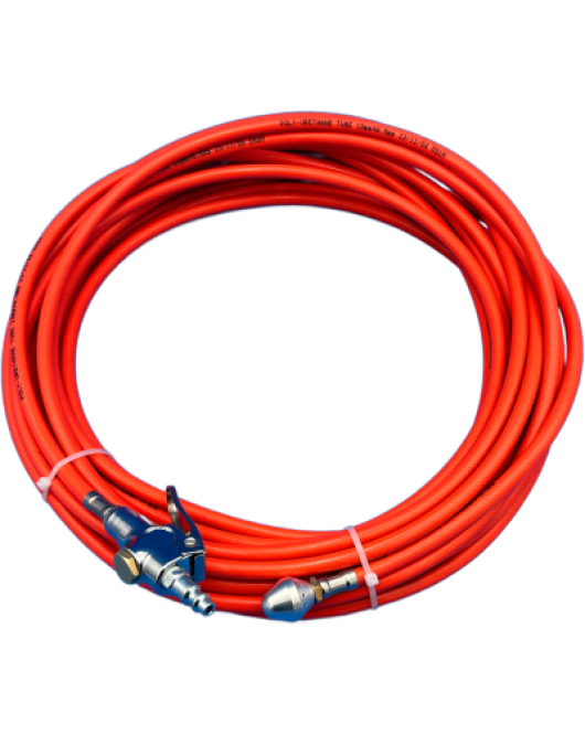 Duct Cleaning Hose With Reverse Air Ball And Blowgun