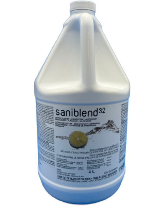 Saniblend 32 Duct Cleaning Disinfectant Case Of 4 X 4 Litre Bottle