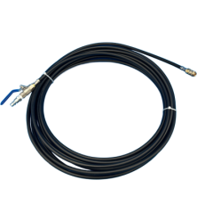 Duct Cleaning Snake With Quick Connector And Ball Valve