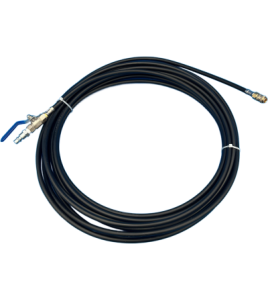 Duct Cleaning Snake With Quick Connector And Ball Valve