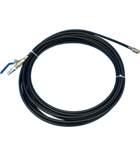 Duct Cleaning Snake With Quick Connector And Ball Valve