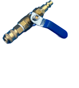 Duct Cleaning Ball Valve With 1/8 Quick Connector Female Coupler 