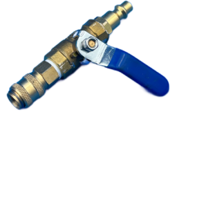 Duct Cleaning Ball Valve With 1/8 Quick Connector Female Coupler 