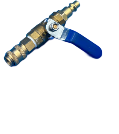 Duct Cleaning Ball Valve With 1/8 Quick Connector Female Coupler 