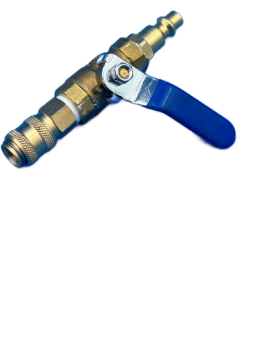 Duct Cleaning Ball Valve With 1/8 Quick Connector Female Coupler 